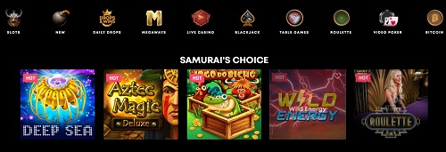 Play Spin Samurai Casino Games