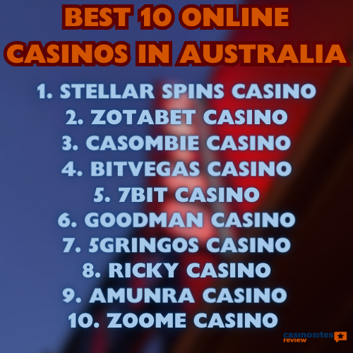 Best 10 Online Casinos In Australia